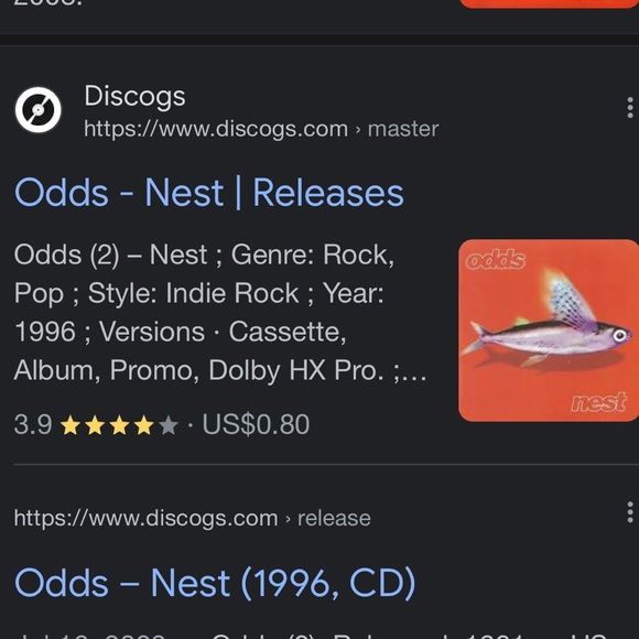 Vintage Odds Nest T-Shirt / 1996 / Tultex / Album Shirt - Picture 8 of 8